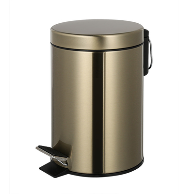 購入 構造 脚ペダル ごみ箱 家用 丸型金属 不oxidable 3L 5L 12L 20L 30L オンライン製造