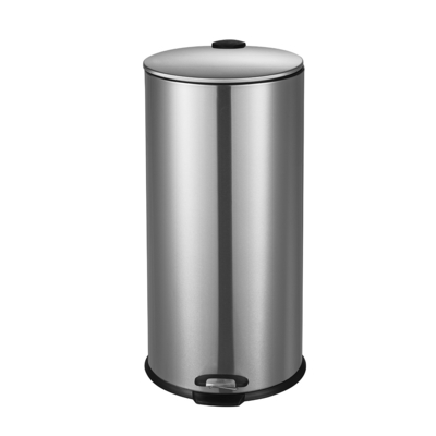 購入 ホーム オフィス 30L 家庭用 柔らかい 閉ざされた 丸い 装甲式 ペダル ゴミ箱 薄い蓋付き トイレのゴミ箱 ゴミ箱 オンライン製造