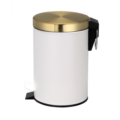 ローリングカバータイプ SS 3L/5L/8L/12L/20L/30L容量と足ペダル構造の丸いゴミ箱
